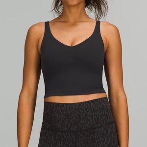 Lululemon black align tank.  Thin strap older style.  Sz8
